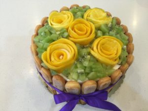 Mango&Kiwi Fresh Fruit Cake 