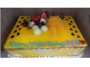 Mango Mousse Birthday Cake