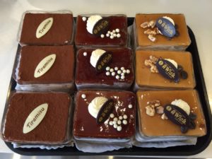 Cake Slices: Tiramisu, Coffee&Chocolate Mousse