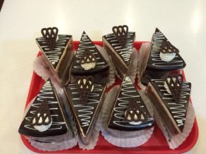 Catering Chocolate Cake Slices